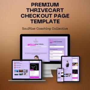 SoulRise Coaching Collective Thrivecart Checkout Page | Checkout thrivecart Page
