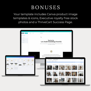 Executive ThriveCart Sales Page Template | Elegant Checkout Funnel for Coaches & Course Creators | High-Converting Landing Page Design